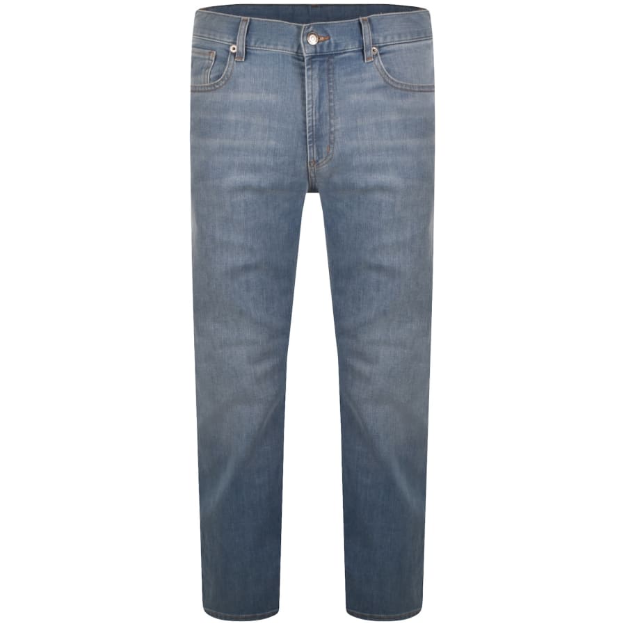 Image number 2 for Emporio Armani J76 Straight Fit Jeans Blue