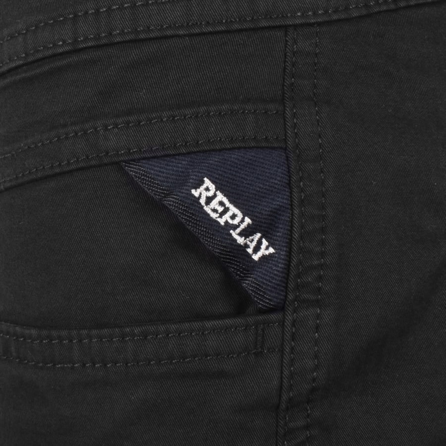 Image number 3 for Replay Joe Cargo Shorts Black