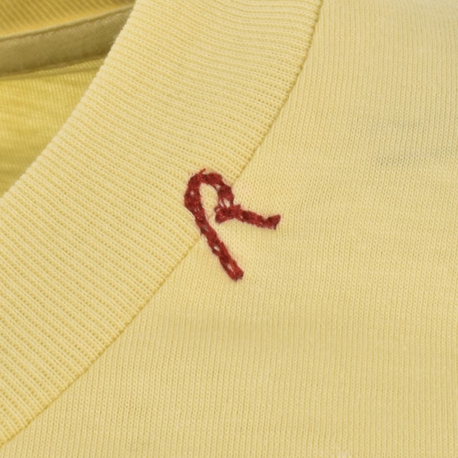 Image number 4 for Replay Logo Graphic T Shirt Pale Yellow