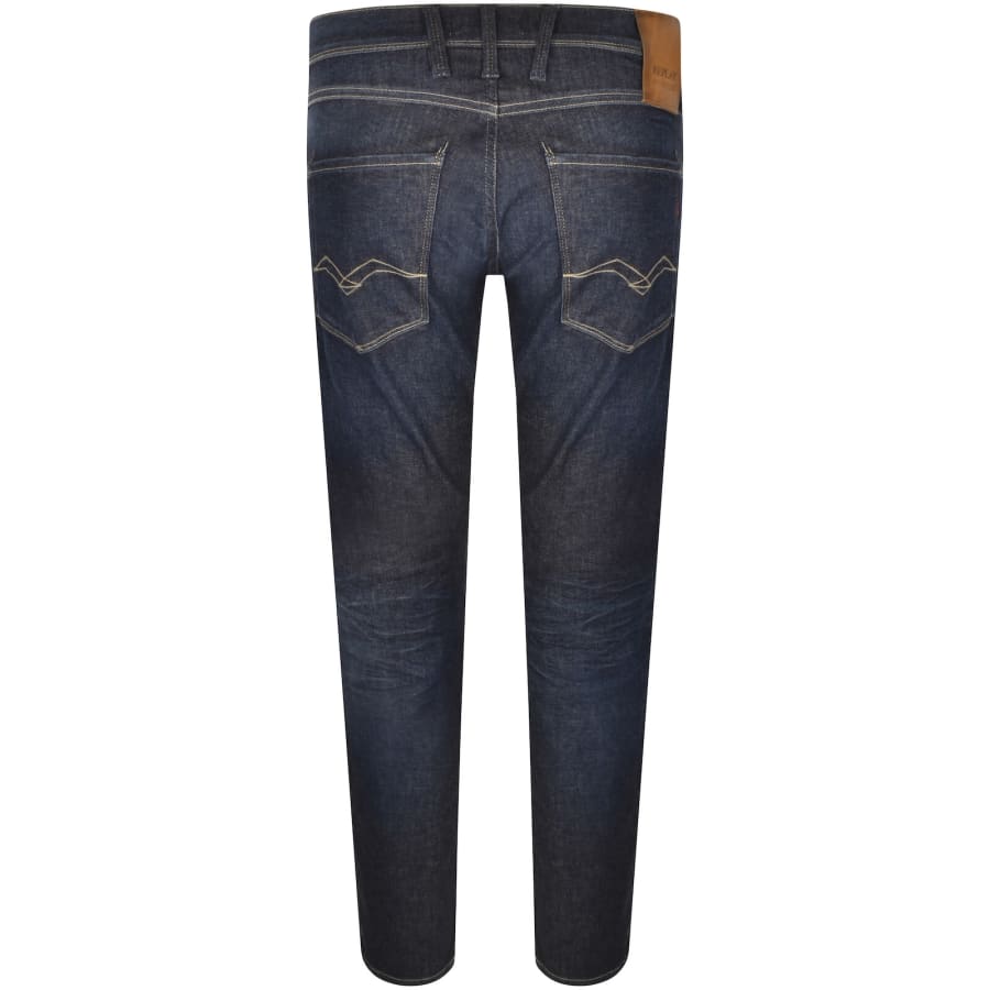 Image number 3 for Replay Anbass Slim Fit Jeans Blue