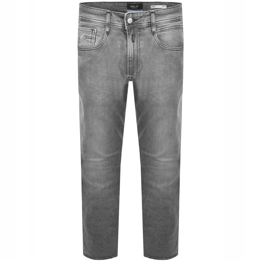 Image number 2 for Replay Rocco Jeans Medium Grey