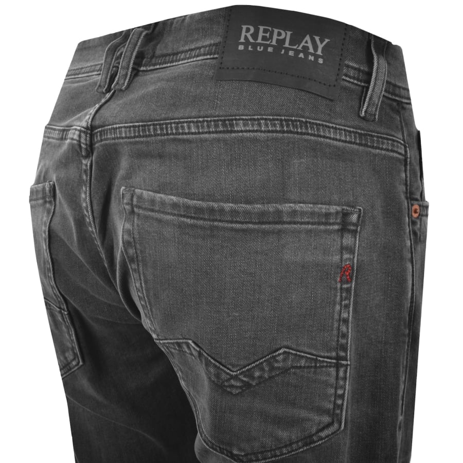 Image number 4 for Replay Rocco Jeans Dark Grey
