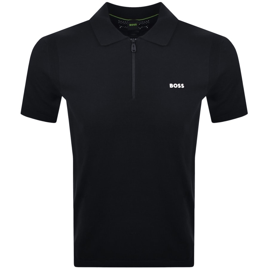 Image number 1 for BOSS Ever X Knit Polo Jumper Dark Blue