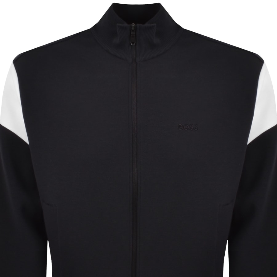 Image number 2 for BOSS Union Skaz Full Zip Sweatshirt Dark Blue