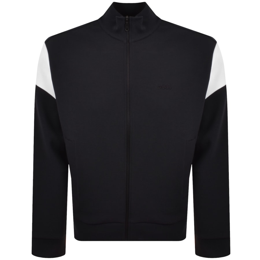 Image number 1 for BOSS Union Skaz Full Zip Sweatshirt Dark Blue