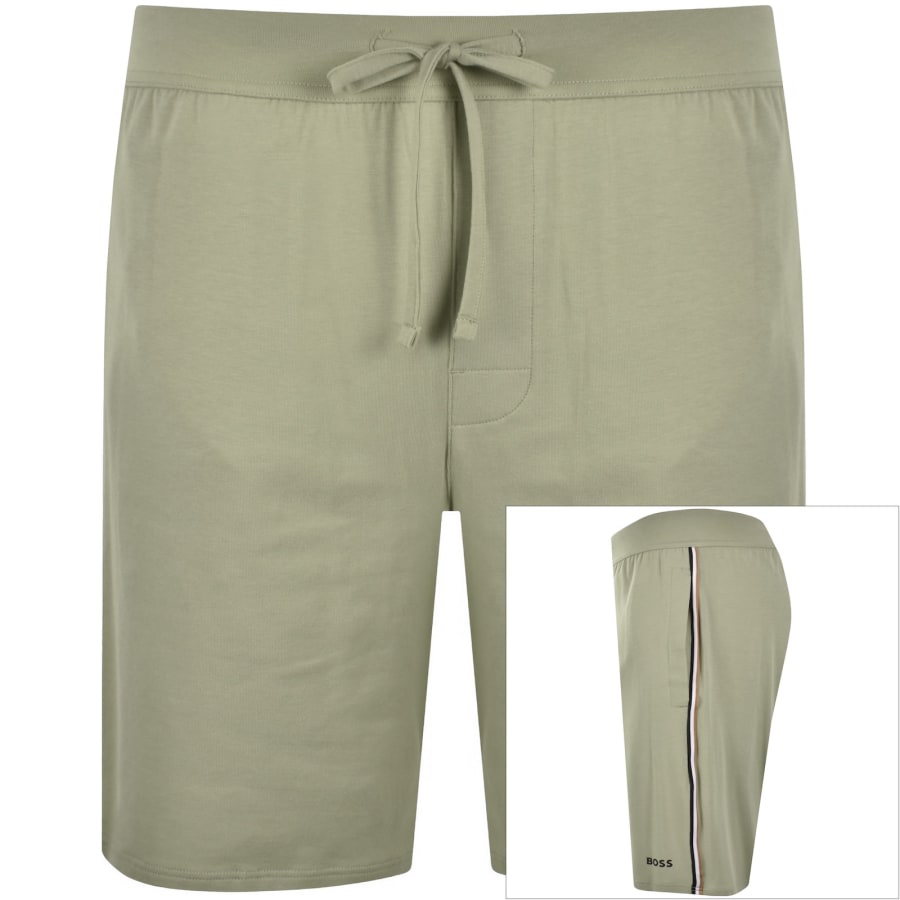 Image number 1 for BOSS Unique Jersey Shorts Green