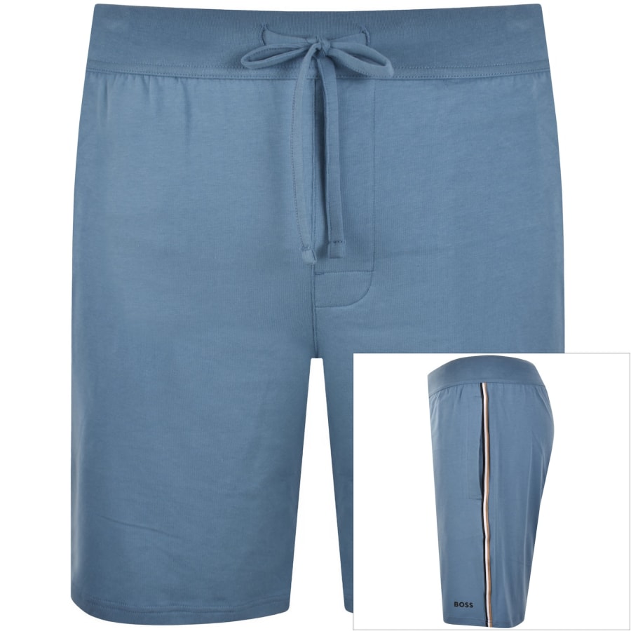 Image number 1 for BOSS Unique Jersey Shorts Blue