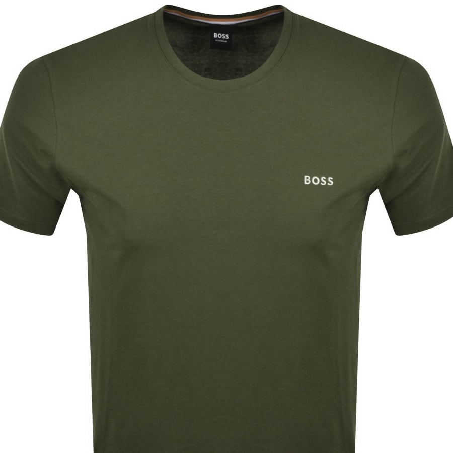Image number 2 for BOSS Unique T Shirt Open Green