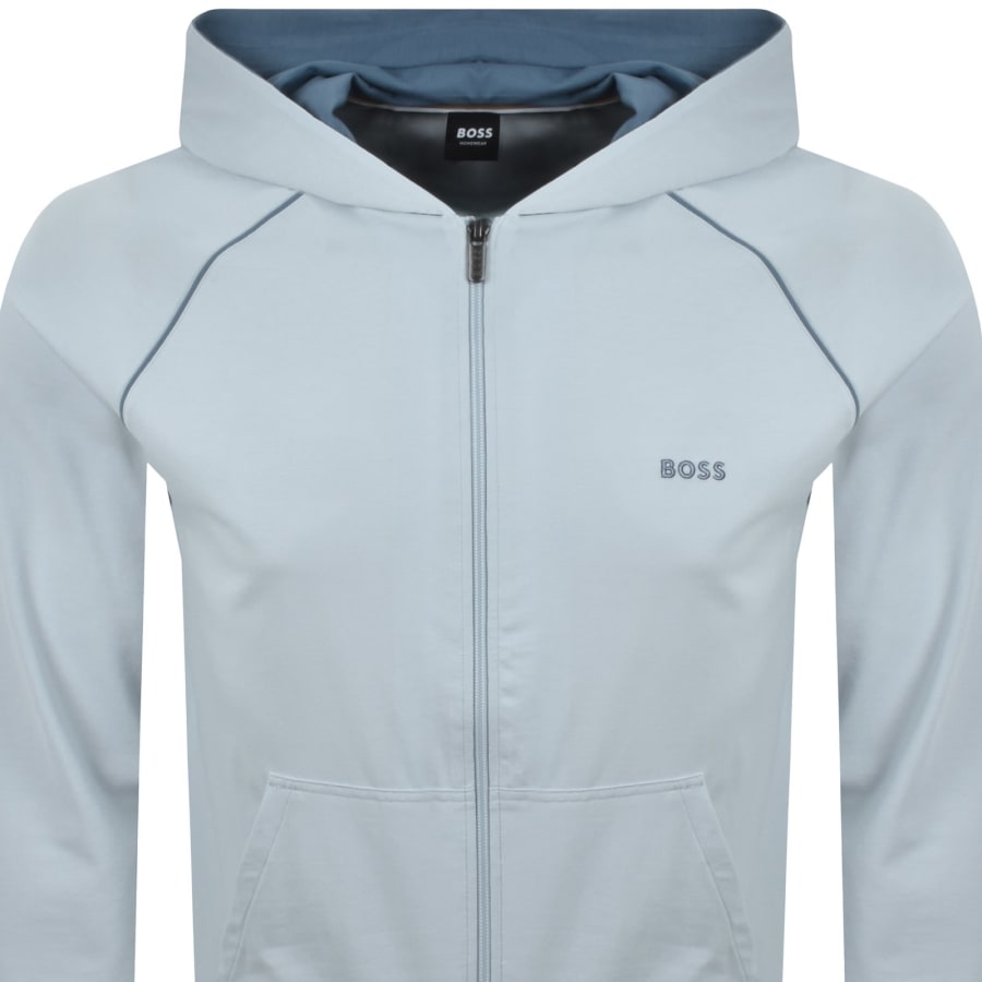 Image number 2 for BOSS Mix And Match Full Zip Hoodie Blue