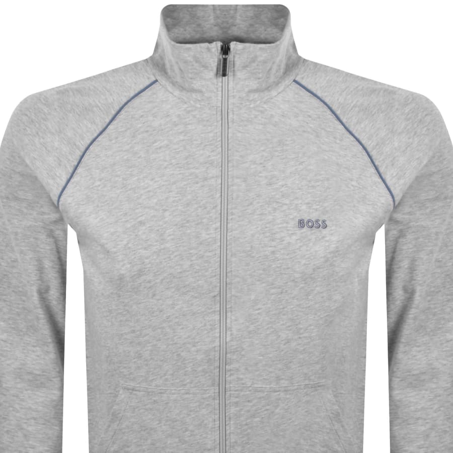 Image number 2 for BOSS Mix And Match Full Zip Sweatshirt Grey