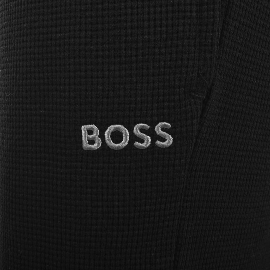 Image number 4 for BOSS Waffle Cuff Joggers Black