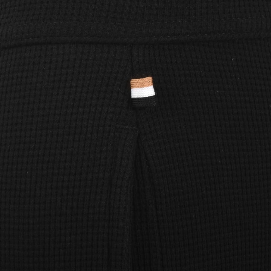 Image number 5 for BOSS Waffle Cuff Joggers Black