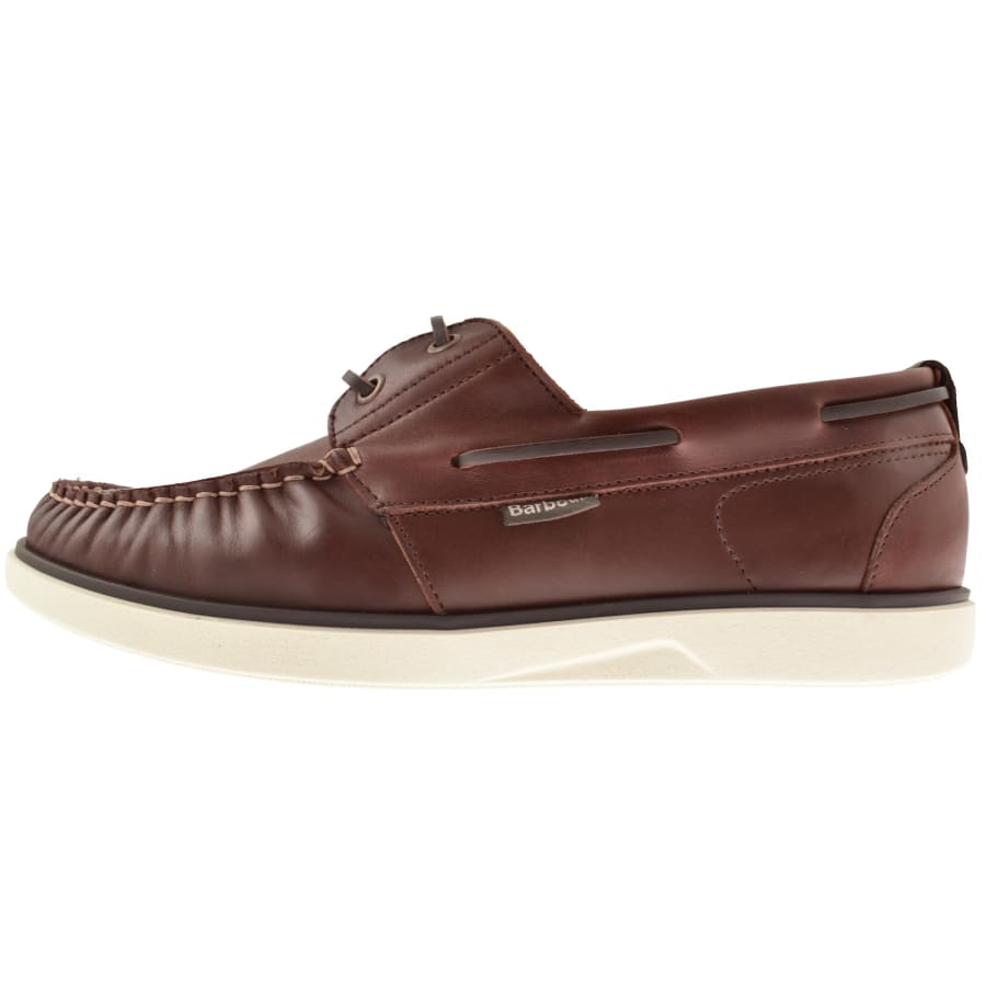 Image number 1 for Barbour Rothley Boat Shoes Brown