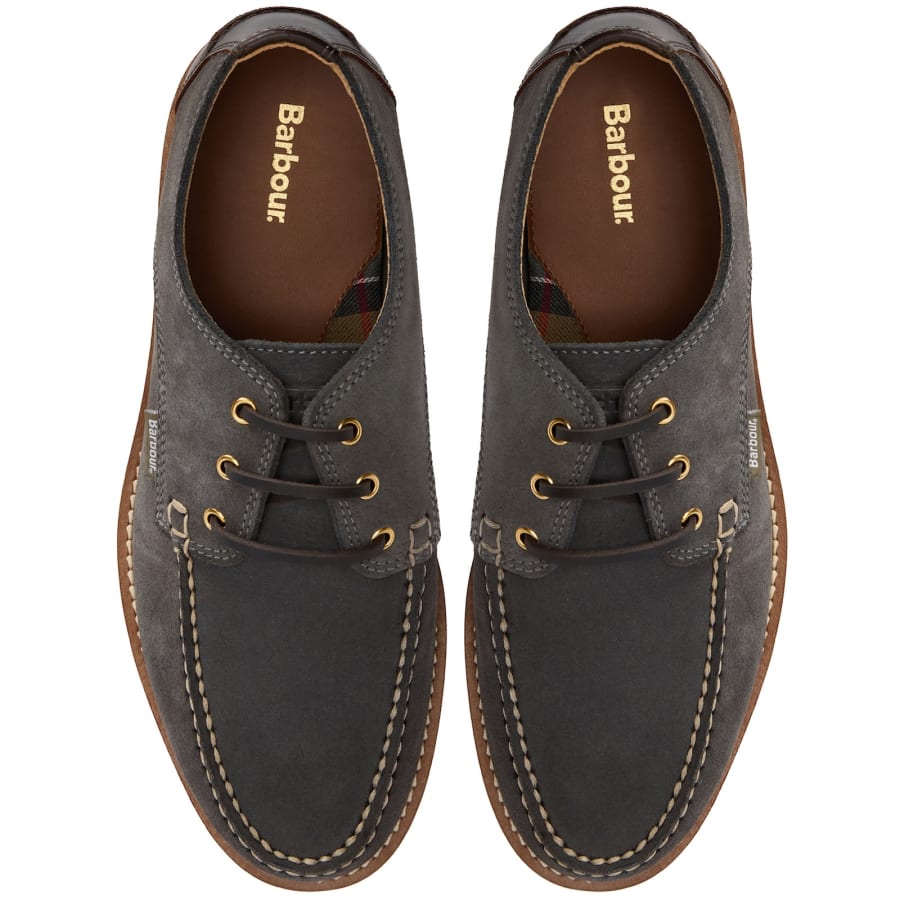 Image number 3 for Barbour Aydon Shoes Grey