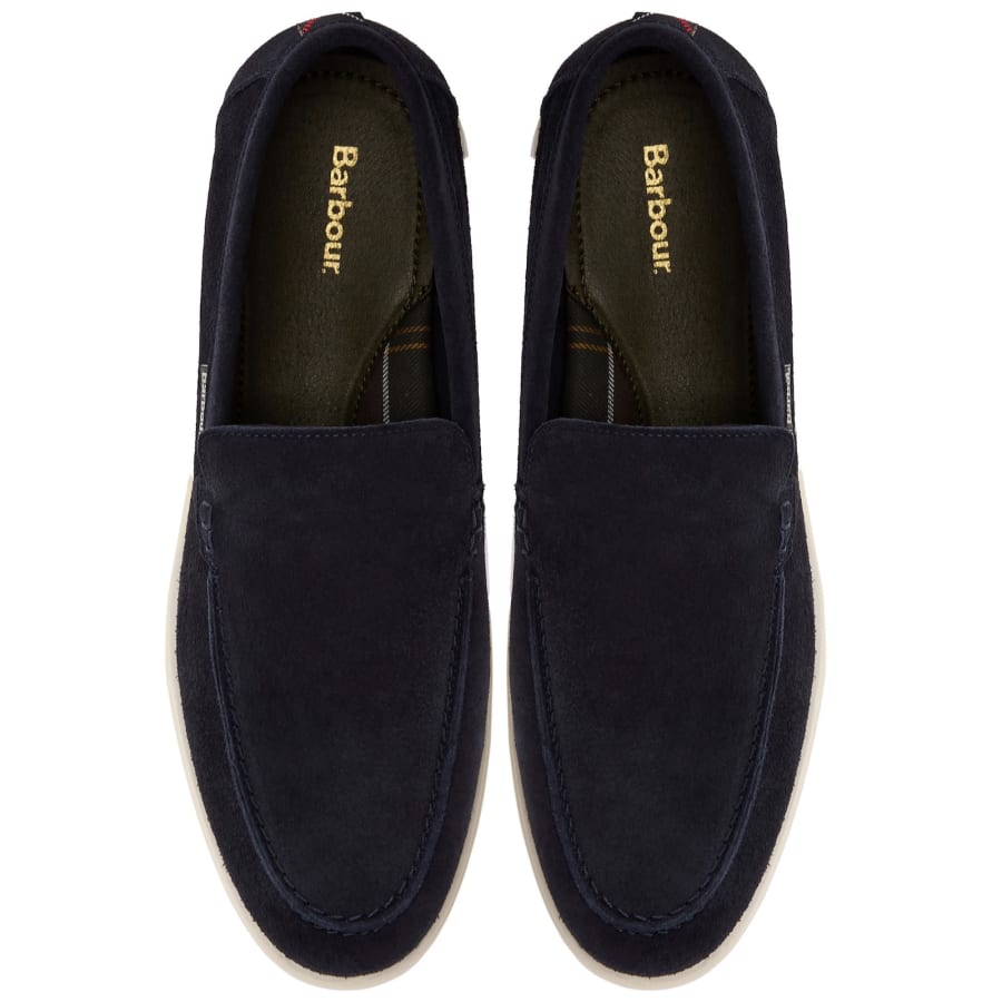 Image number 3 for Barbour Carty Loafer Shoes Navy