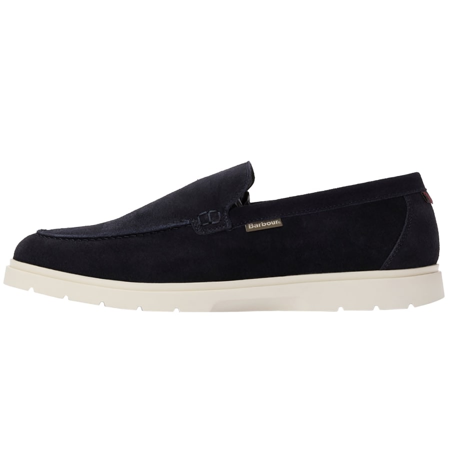 Image number 1 for Barbour Carty Loafer Shoes Navy