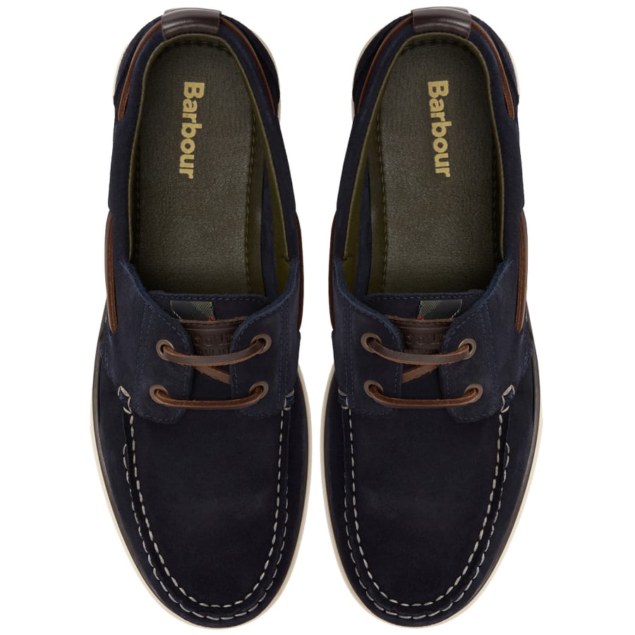 Image number 3 for Barbour Rothley Boat Shoes Navy