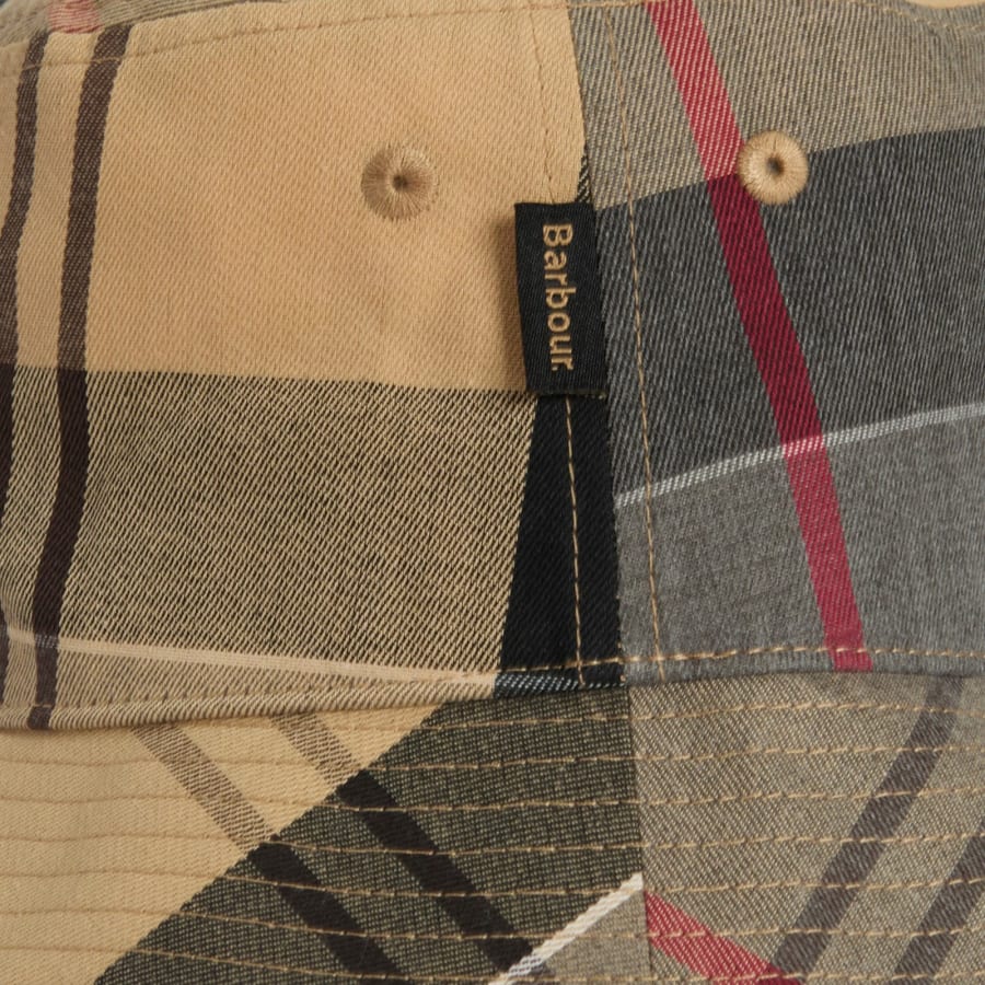 Image number 5 for Barbour Telfield Bucket Hat Dress Tartan Beige