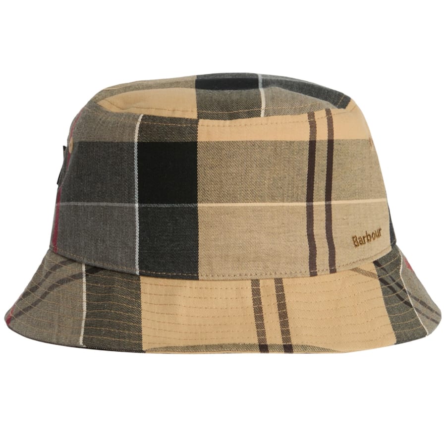 Image number 1 for Barbour Telfield Bucket Hat Dress Tartan Beige
