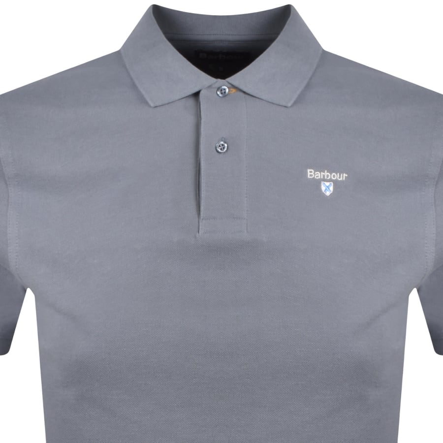Image number 2 for Barbour Original Sports Polo T Shirt Blue