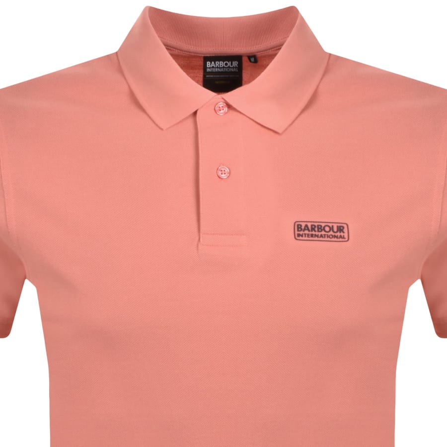 Image number 2 for Barbour International Essential Polo T Shirt Pink