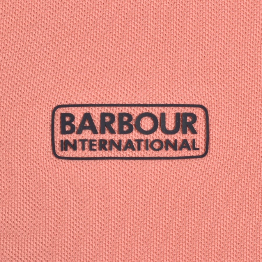 Image number 3 for Barbour International Essential Polo T Shirt Pink