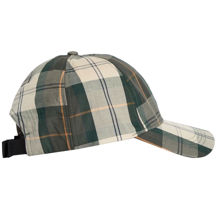Image number 2 for Barbour Telfield Baseball Cap Tartan Green