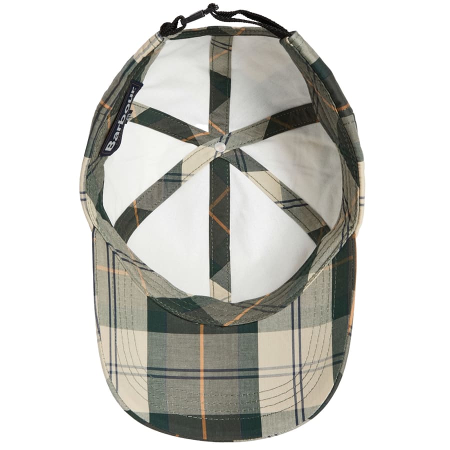 Image number 3 for Barbour Telfield Baseball Cap Tartan Green