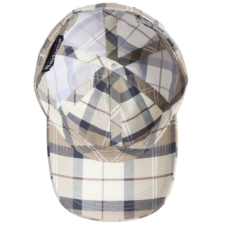 Image number 3 for Barbour Tartan Sports Cap Beige