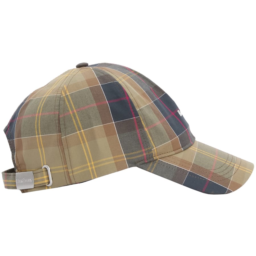 Image number 2 for Barbour Tartan Sports Cap Green