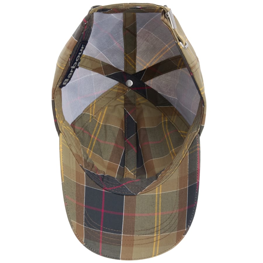 Image number 3 for Barbour Tartan Sports Cap Green