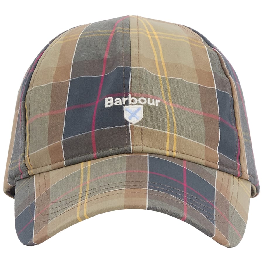 Image number 1 for Barbour Tartan Sports Cap Green