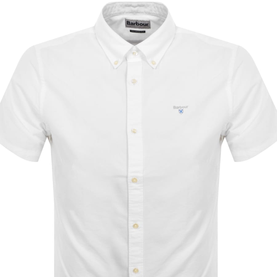 Image number 2 for Barbour Short Sleeved Oxtown Shirt White