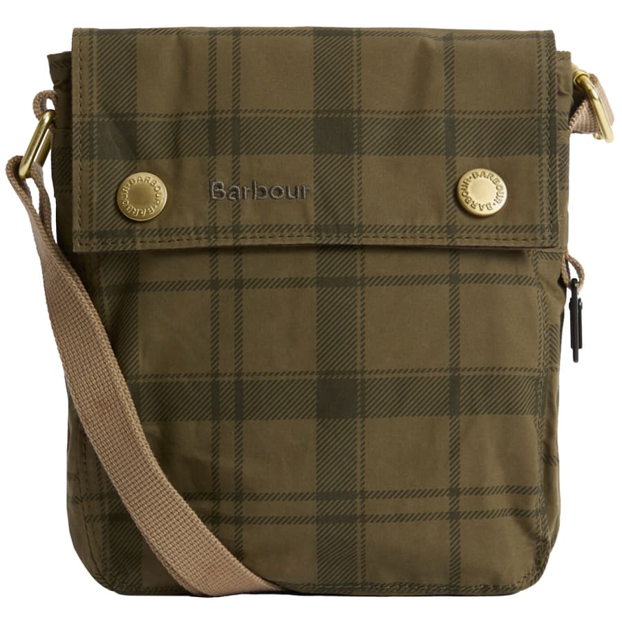 Image number 1 for Barbour Transport Crossbody Bag Green