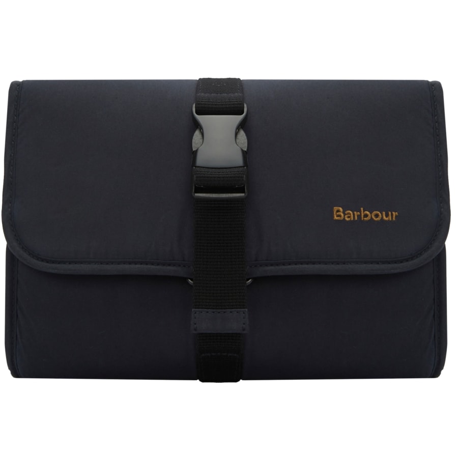 Image number 2 for Barbour Transport Hanging Wash Bag Navy