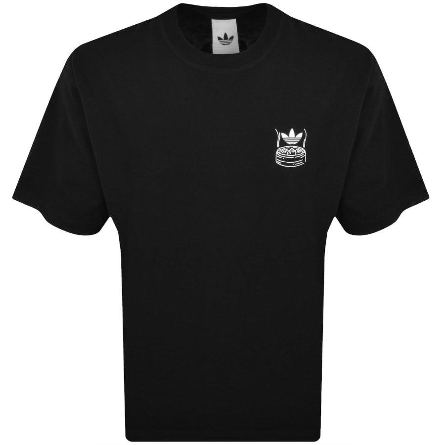 Image number 2 for adidas Originals Oversized Chopstick T Shirt Black
