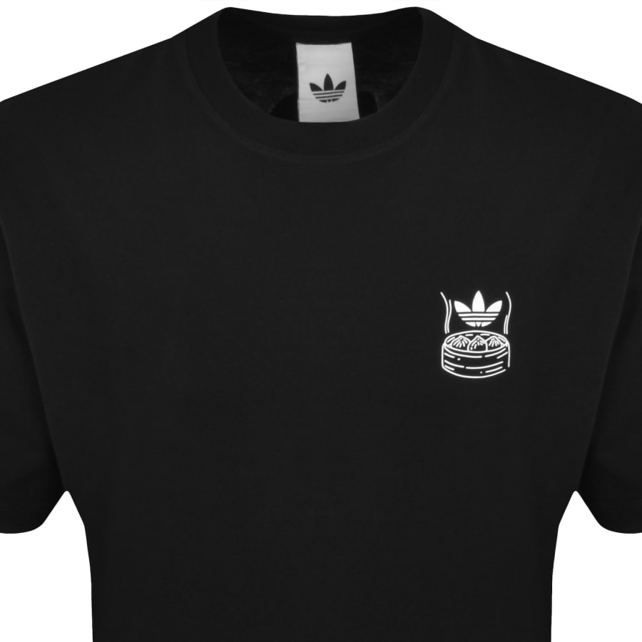 Image number 3 for adidas Originals Oversized Chopstick T Shirt Black