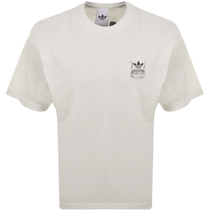 Image number 2 for adidas Originals Oversized Chopstick T Shirt White
