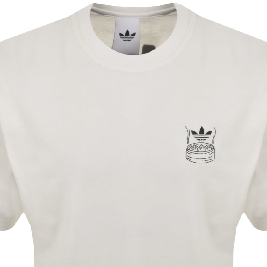 Image number 3 for adidas Originals Oversized Chopstick T Shirt White