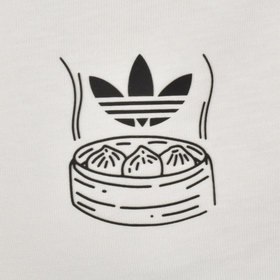 Image number 4 for adidas Originals Oversized Chopstick T Shirt White