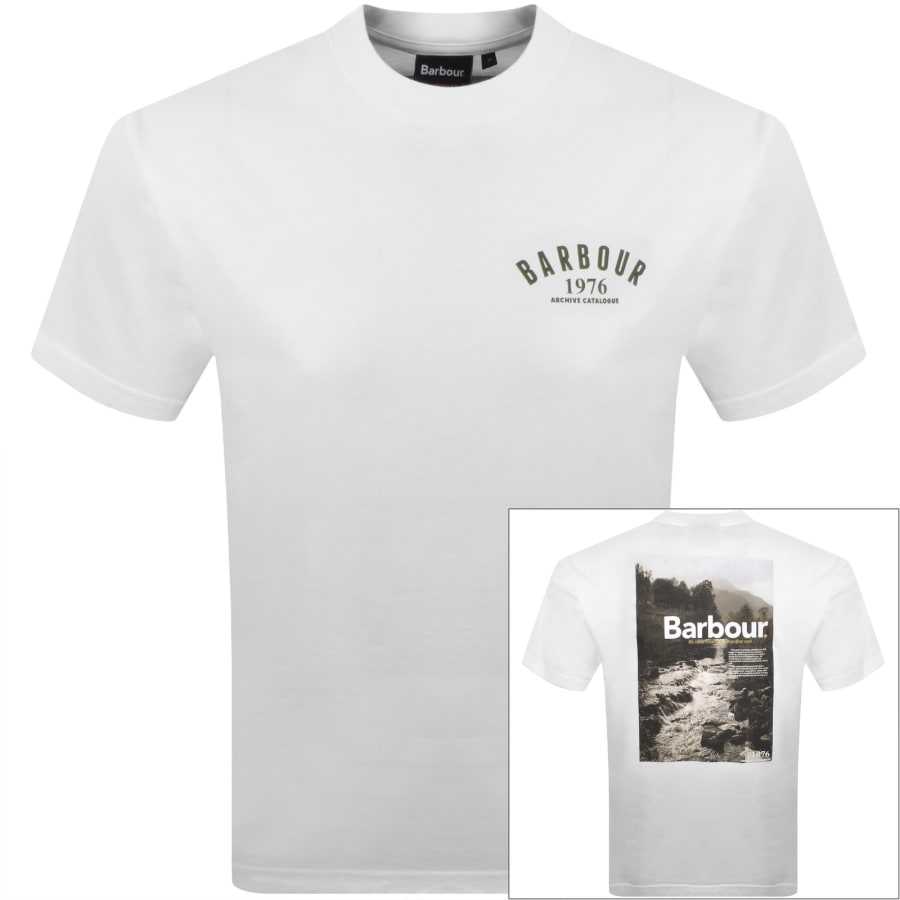 Image number 1 for Barbour 1976 T Shirt White