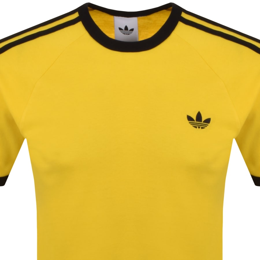 Image number 2 for adidas Originals 3 Stripes T Shirt Yellow