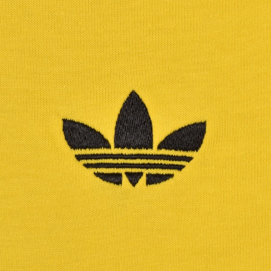 Image number 3 for adidas Originals 3 Stripes T Shirt Yellow