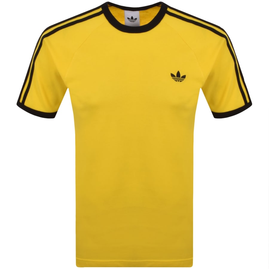 Image number 1 for adidas Originals 3 Stripes T Shirt Yellow