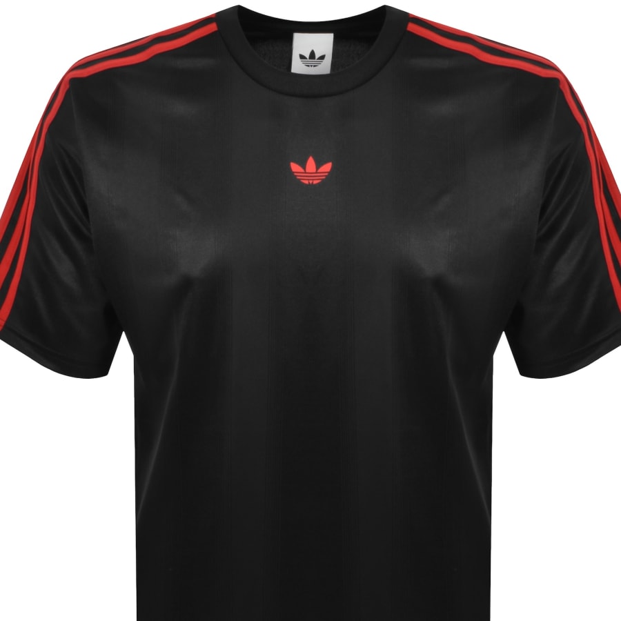 Image number 2 for adidas Originals Jacquard Jersey T Shirt Black