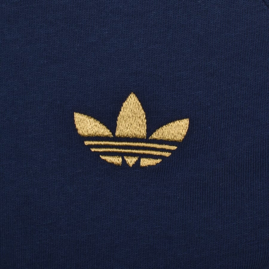 Image number 3 for adidas Originals 3 Stripes T Shirt Indigo