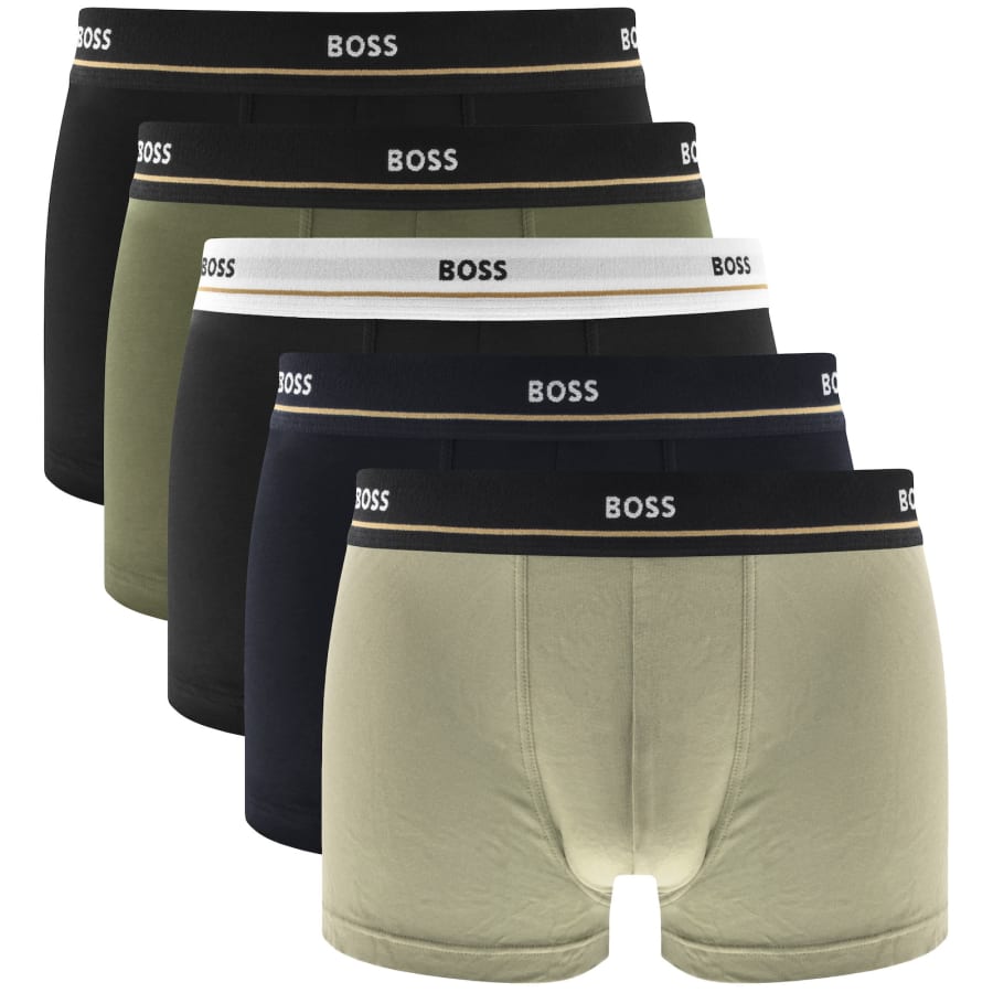 Image number 1 for BOSS Underwear 5 Pack Boxer Trunks