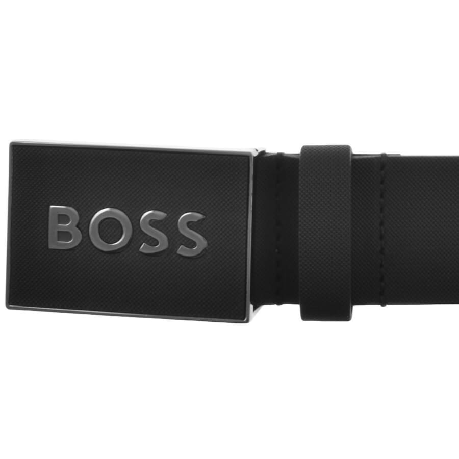 Image number 3 for BOSS Icon Leather Belt Black
