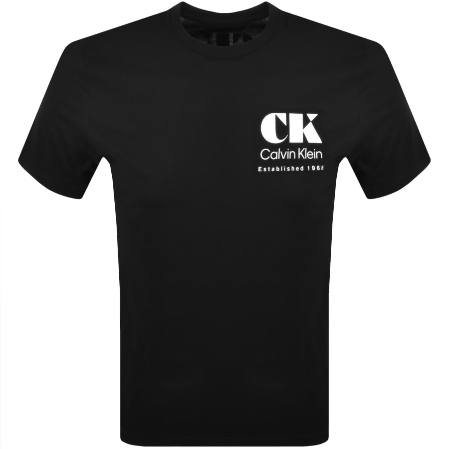 Image number 2 for Calvin Klein Jeans Graphic T Shirt Black