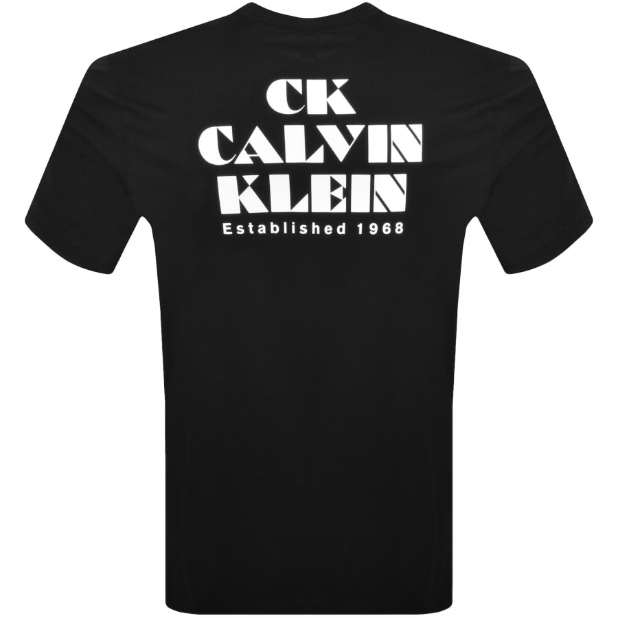 Image number 5 for Calvin Klein Jeans Graphic T Shirt Black